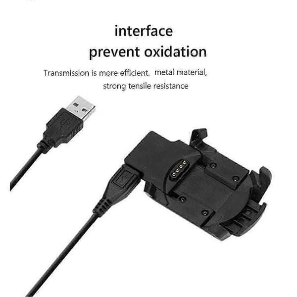 Uroplader til Garmin Fenix 3/Fenix 3 HR strømforsyningsadapterdock Black