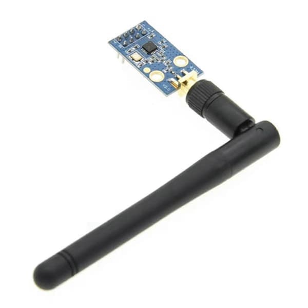 CC1101 trådløs transceivermodul med SMA-antenne trådløs transceivermodul for 433MHZ forbedrer signalet Black