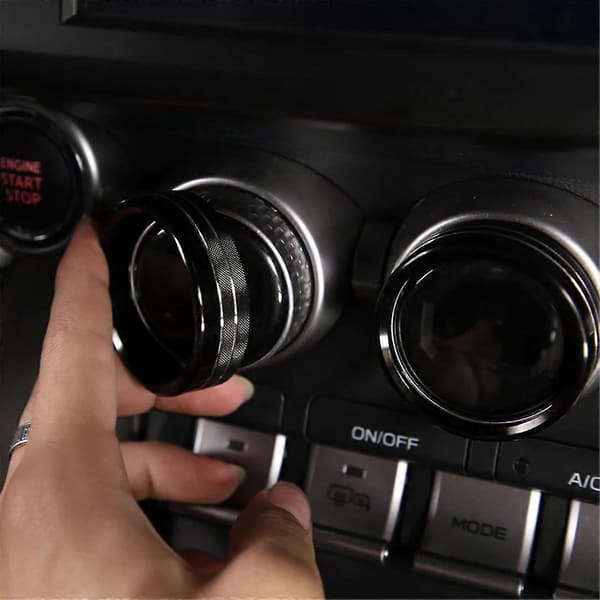 Til Brz / 86 2022 2023 Bil Klimaanlæg Knapper Kontakt Ring Trim Interiør Tilbehør (sort)