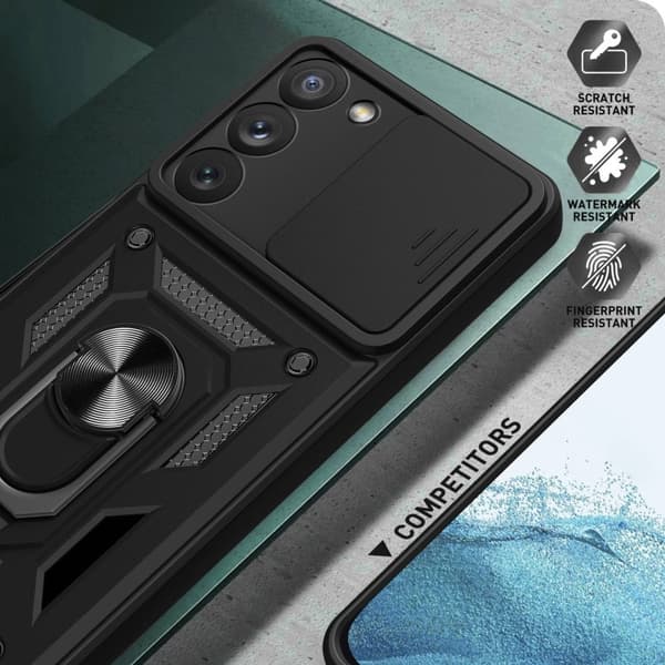 Samsung Galaxy S23 Cover CamShield Ring Hybrid Sort 55