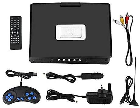 9,8\" bærbar DVD-afspiller, mini-TV 3D-TV-lyd 270 roterende