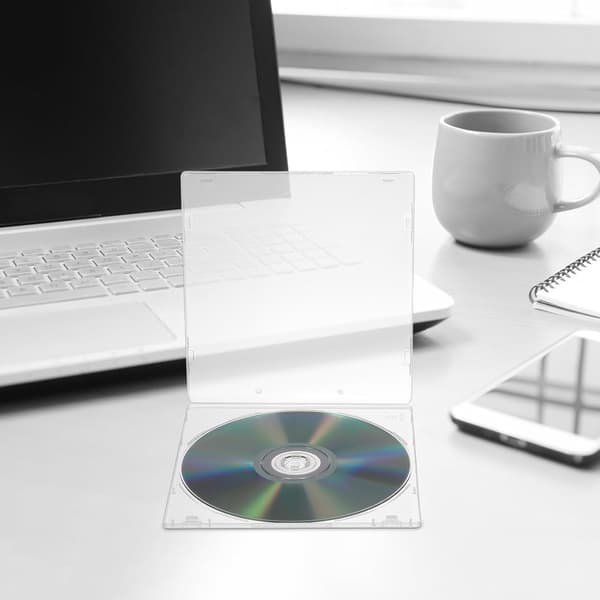 20 stk. enkelt CD DVD-etui Box Design Plastmateriale Støvtæt Rulle til Hjemmeopbevaring