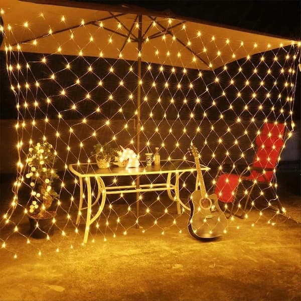 Vanntett LED-nettinglys 3 x 2 m - Dekorativ lyslenke