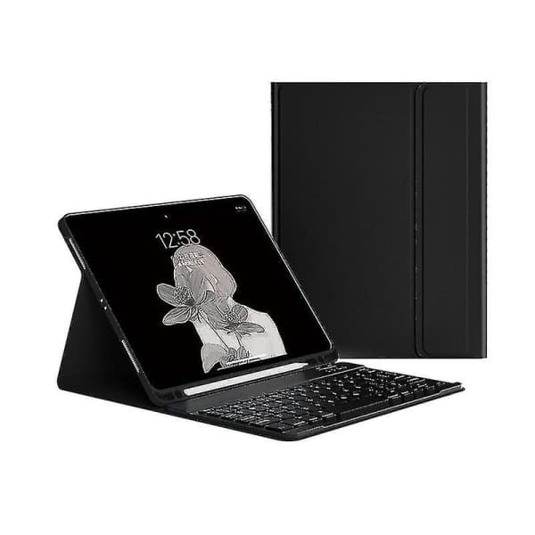 [13]Keyboard Case for iPad 9th 8th 7th 10.2 inch 2021 2020 2019 Purple Black