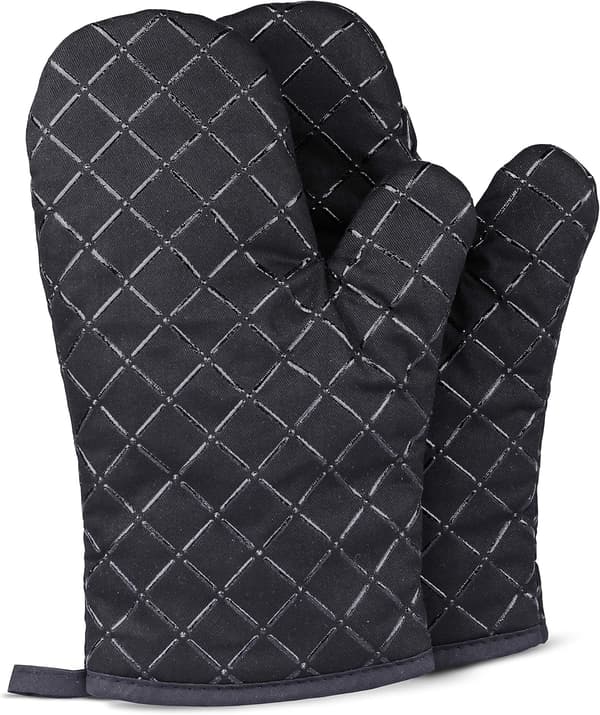[13]Oven Mitts Heat Resistant Double-Sided Non-Slip Silicone Pot Holders for Grilling/Cooking/Baking/BBQ