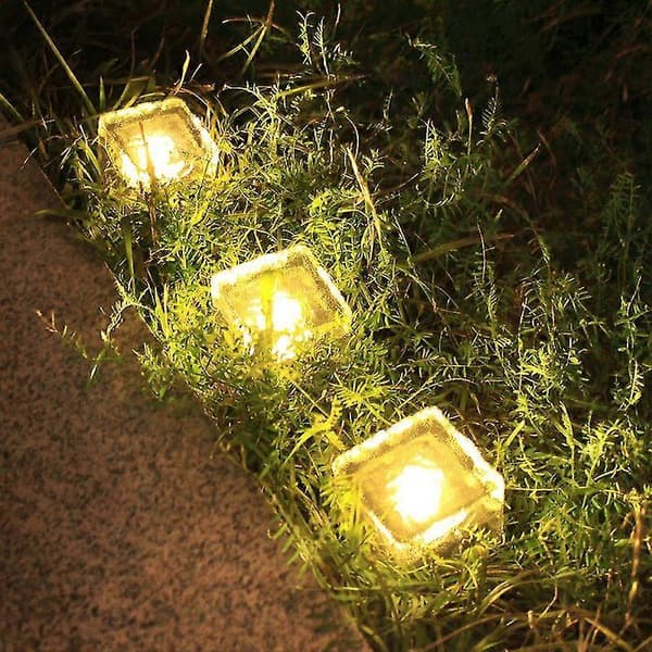 LED-solcellelamper i frostet glas til udendørs landskabsbelysning [XH]