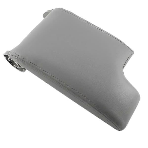 for BMW E46 3-serie 1998-2006 Skinn Armlene Deksel Midtkonsoll Lokk Grå