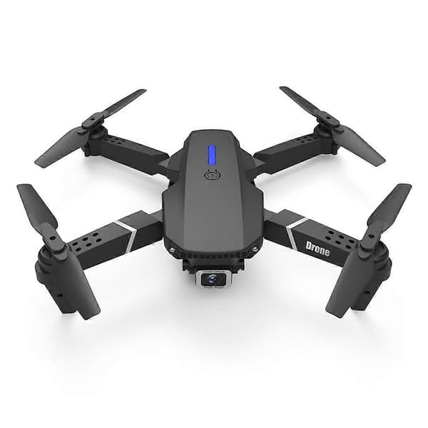 LS-E525 4K Dobbelt HD Kamera Mini Sammenfoldelig RC Quadcopter Drone Fjernstyret Fly Black