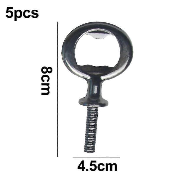 Metal Bottle Opener Blank Stainless Steel Flat Bottle Opener Inserts Kit Threaded Beer Opener Hardware [DB] style 2