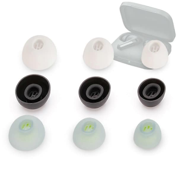 Fsw 6st Silikone ørepropper til Oneplus Buds Pro2 Hovedtelefoner Ørepropper Buds Pro 2 Tws Propper Fiil Cc Pro2 Hovedtelefoner Ørepropper sort black SML each 1pair