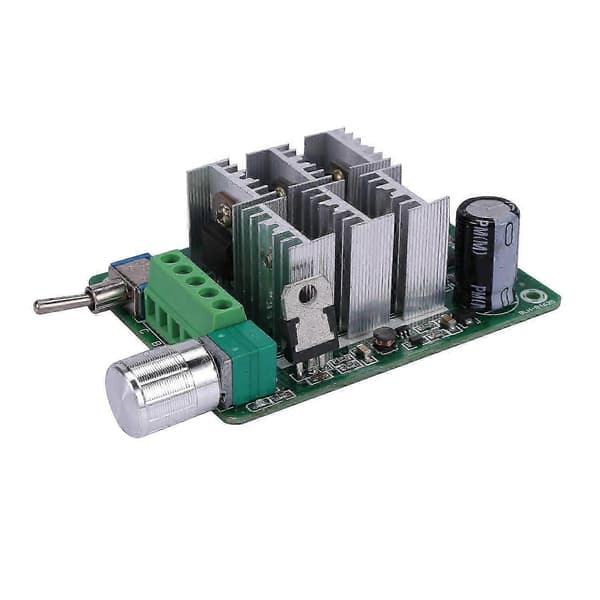 BLDC Trefase Sensorløs Børsteløs Motor Hastighetskontroller Viftedrift DC 5-36V silver green