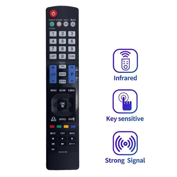 AKB72914209 Remote Control Compatible with LG Smart TV 32LD420 32LD450 32LD550 Black
