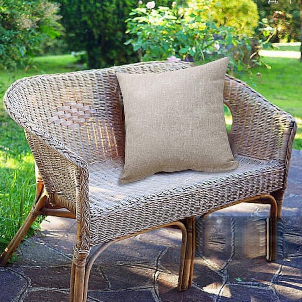 Bløde Chenille Pudebetræk 50x50 cm, Sæt med 2 – Teksturerede Neutrale Pyntepuder til Forår/Sommer, Landlig & Moderne Indretning Lysebeige Grå Light Beige Gray 20" x 20"