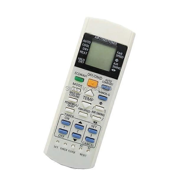 Fjernkontroll for PANASONIC klimaanlegg CS-E7QKEW CS-E9QKEW CS-E12QKEW CS-E18QKEW CS-E21QKEW CS-E24QKEW klimaanlegg