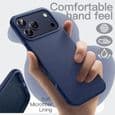 Fodral till iPhone 18 Pro/17 Pro 6.3\" - Stötsäkert TPU Silikonskydd, Marinblå