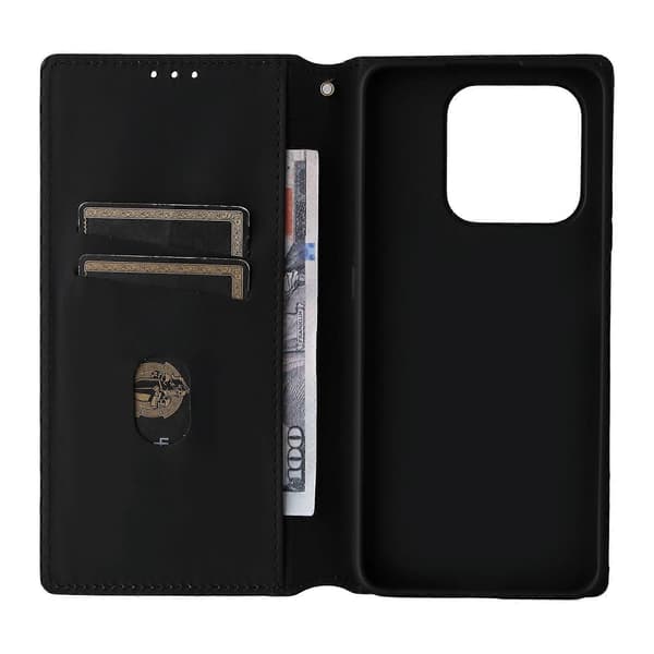 TKdaddy For Honor 400 Smart Case Pung Rhombus Præget Læder Telefoncover Rød
