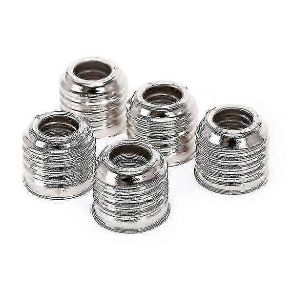 5 stk E27 til E14 lampeholderadapter sokkelomformer