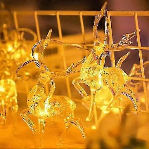 Älg LED-ljusslinga julbelysning Älg LED-lampor warm 1.5m