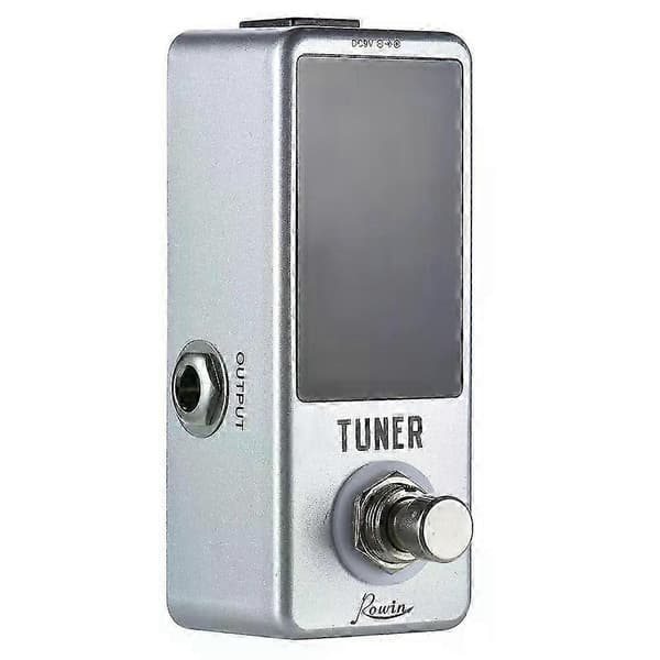 Mini kromatisk stämapparat pedal effekt LED-display True Bypass för gitarr bas