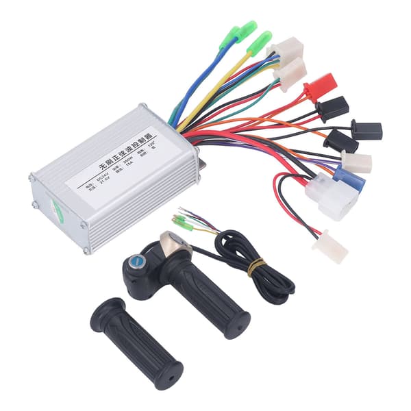 24V 350W Brushless Motor Controller with Twist Throttle and Lock Key for Electric Bikes