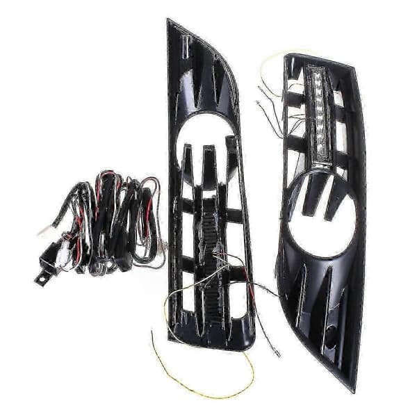 Stötfångare Dimgrill Galler + DRL LED för B6 2007-2011 Vattentät