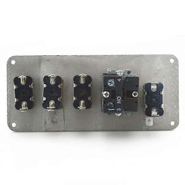Bil 12V LED Växelströmbrytare Tändningspanel Motorstart Tryckknappssats Universal för 12V Strömhastighet black