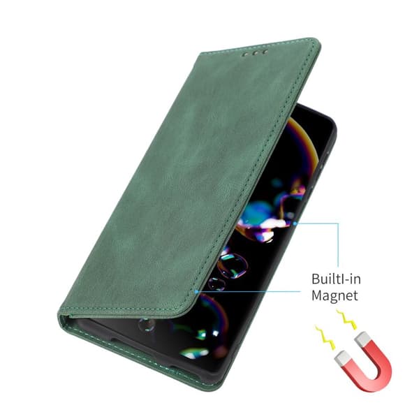 Pungcover til Samsung Galaxy S26 Plus Magnetisk Kunstlæder - Grøn