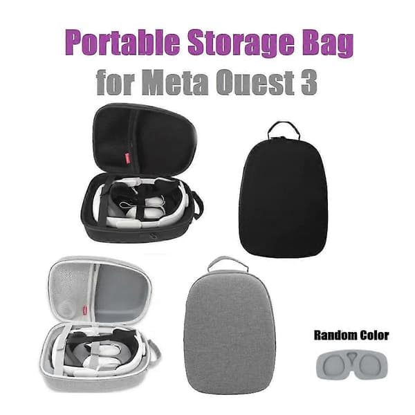 Hård EVA-opbevaringstaske til Meta Quest3 VR-headset-etui til Meta Quest3-opbevaringsboks VR-beskyttelseshylde