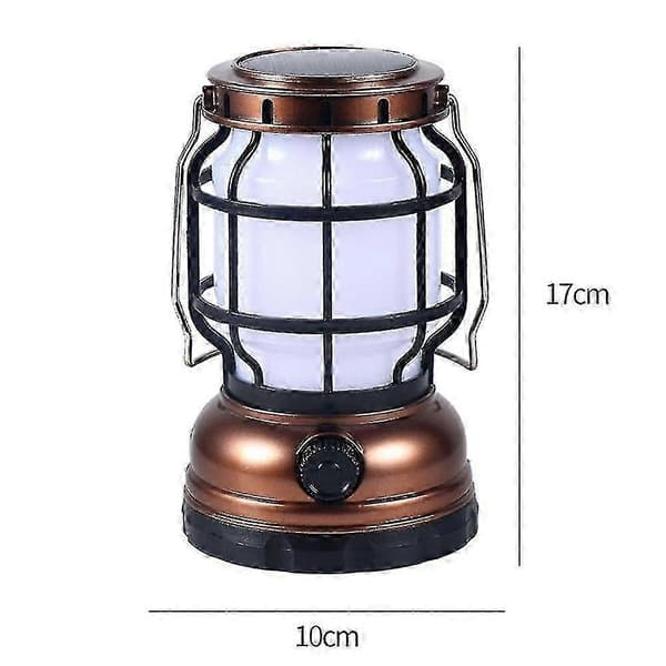 Solar Lanterne Campinglampe (sølv)