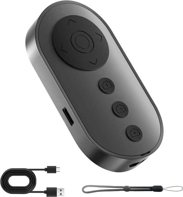 [13]Bluetooth Camera Remote Control with Zoom and Front/Rear Camera Switching for Photo and Vlogging, Mobile Phone Remote Control for iOS & Android S