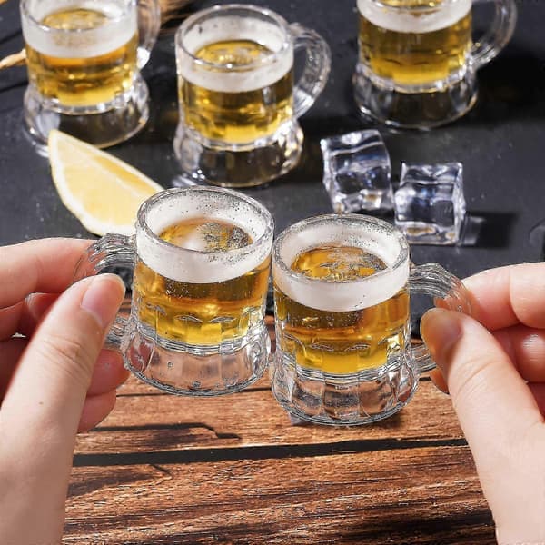 Mini 12-pack Shotglas och Ölsejdel Set för Whiskeyprovning