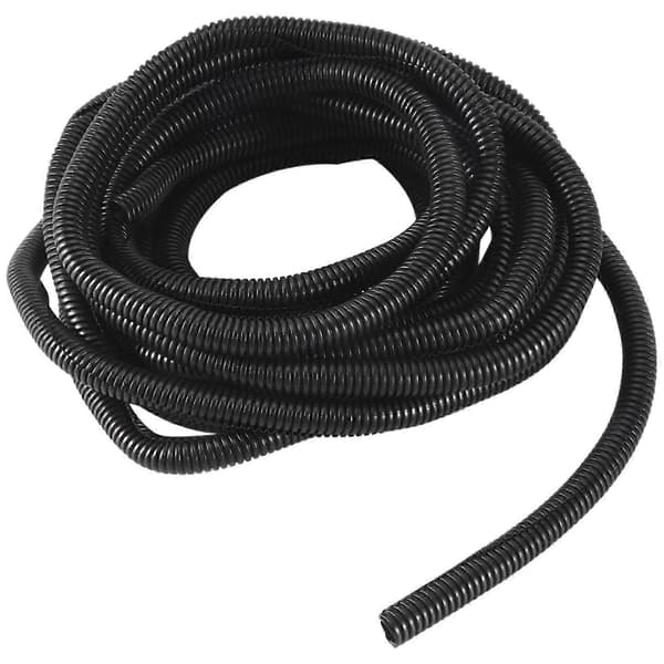 [13]20 Ft Split Wire Conduit Polyethylene Tubing Sort Farve Ærme Rør 10mm Indvendig Diameter