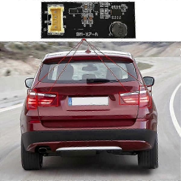 Til BMW X3 F25 2011-2017 Bageste LED-lysenhed Plug and Play B003809.2 Black