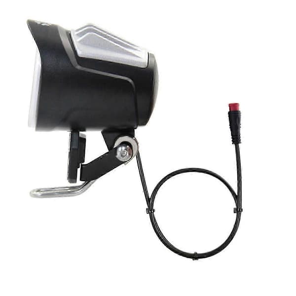 QD228 LED frontlys elektrisk sykkel scooter vanntett kontakt frontlys med horn tilbehør Black