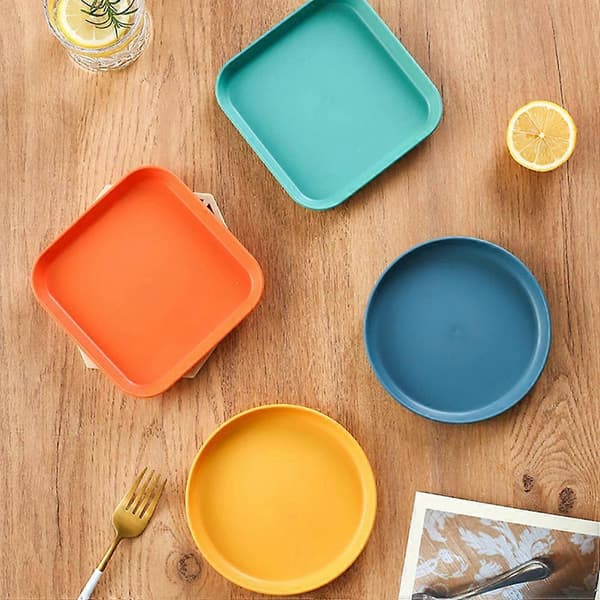 Plastik snackfad 8 stk. små opbevaringsfade til køkkenbrug madbakker