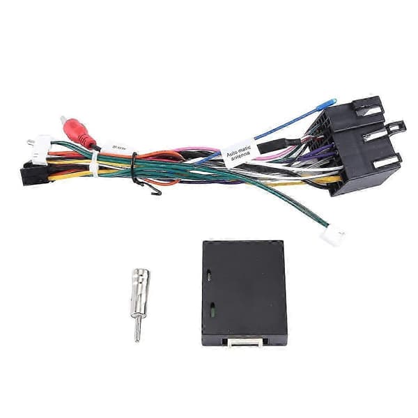 Bil Android Radio CANBus Kabel Strømledningsnet Stikadapter med CAN Bus Dekoder til Alfa Romeo 147 159 Black