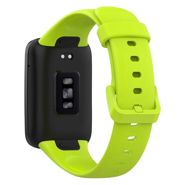 Ensfarvet silikone urrem til Xiaomi Mi Band 7 Pro Lime Green