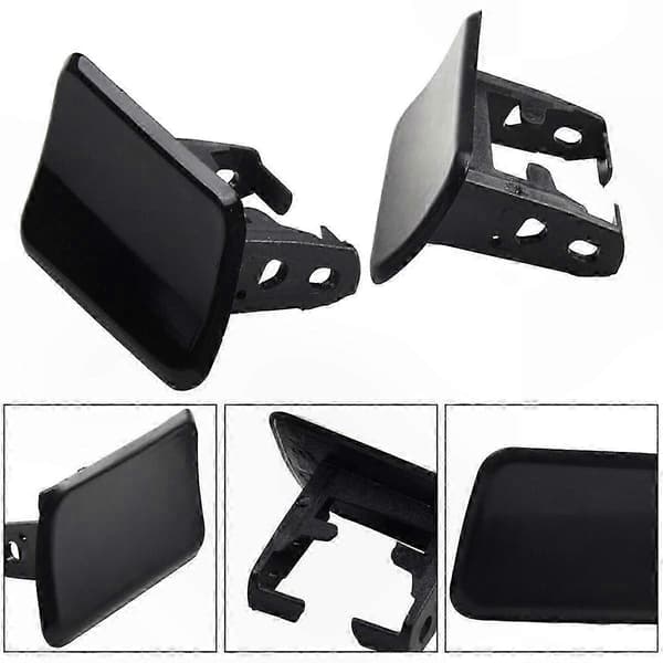 Par med deksler til frontlysspylerdyse, erstatning for E83 X3-modeller 61673416176 61673416175 Black