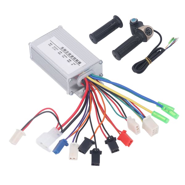 24V 350W Brushless Motor Controller with Twist Throttle and Lock Key for Electric Bikes