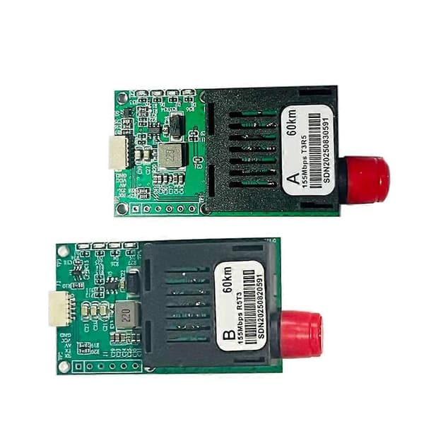 60KM TTL Optisk Transceiver Modul TX+RX Optisk Transceiver CRSF/UART/SUBS FC Port Optisk Terminaludstyr