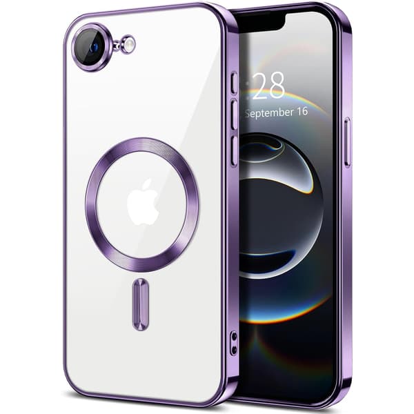 iPhone 16e Deksel – Metallisk Deksel med Magnetisk Kompatibilitet, Slank Design - lilla purple