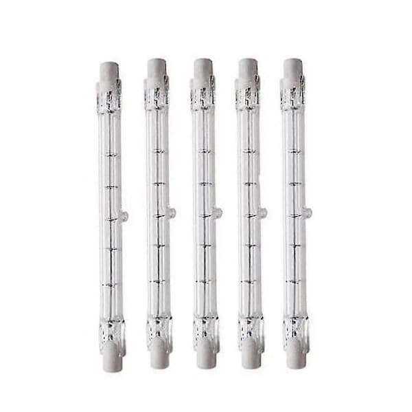 Dimbar R7s 189mm 100w Halogenpære Ac220-240v J189 Lineær Halogen Flomlys For Landskap, Sikkerhet, Gatebelysning (sett med 5)