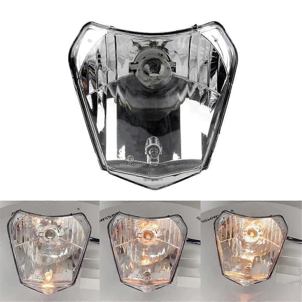 Til EXC XC SX XCW EXCF SXW SXF 2015-2021 Motorcykel Halogen Forlygte Black  Silver