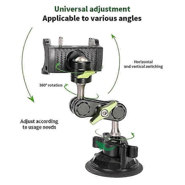 Passer for Lanparte Telefonholder Bilstabilisator Selfiestang 360 Roterende Brakett