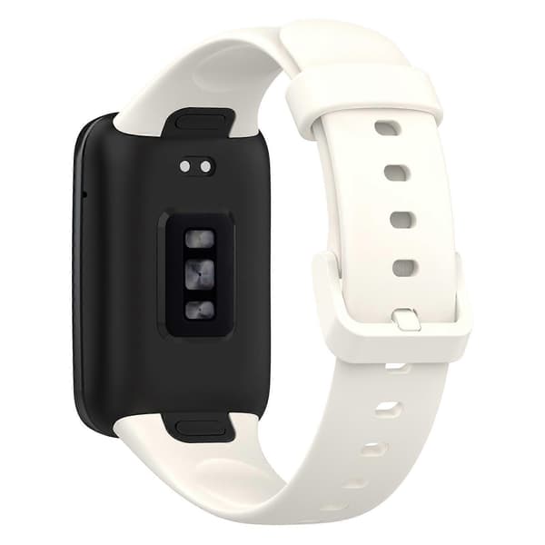 Ensfarvet silikone urrem til Xiaomi Mi Band 7 Pro White