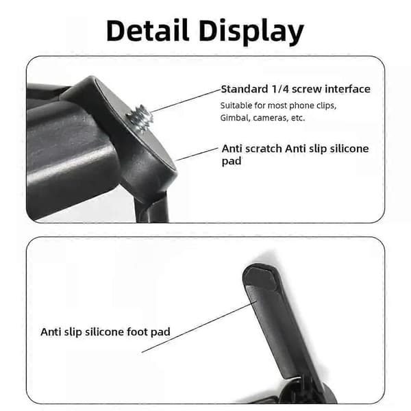 Mini stativ til DJI Osmo Pocket 3 bordstativ stabilisatorholder til Insta360 X3 Pocket 3 Pocket 2 Gimbal stativtilbehør