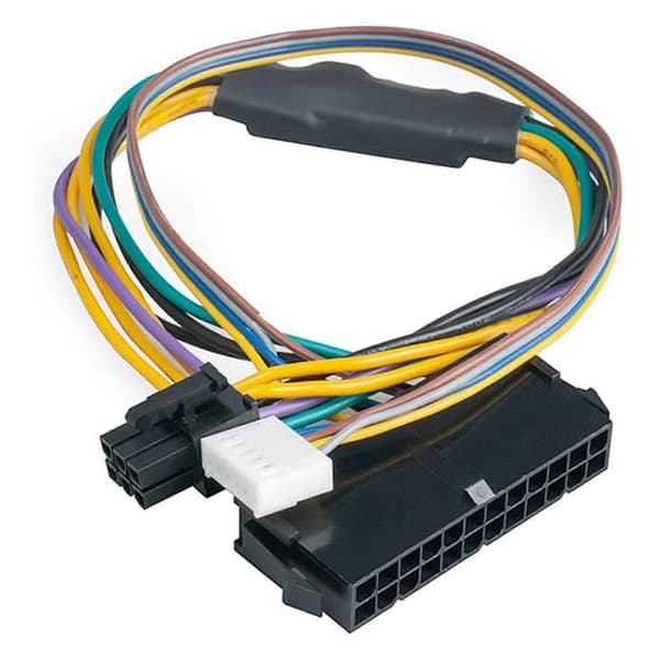 2x Atx Main 24pin Hun Til 6pin Han 6pin Pci-e Psu Strømadapter Forsyningskabel Stik Til Elite