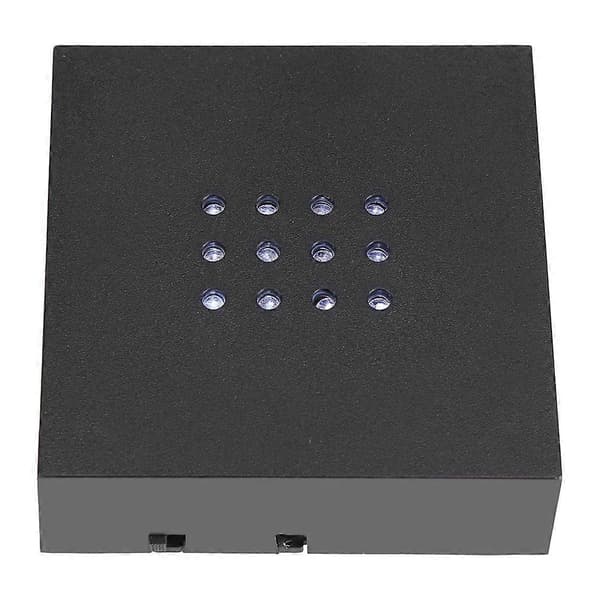 12 LED Hvidt Lys Display Stand Baseholder til Krystal/Glas Kunstværk