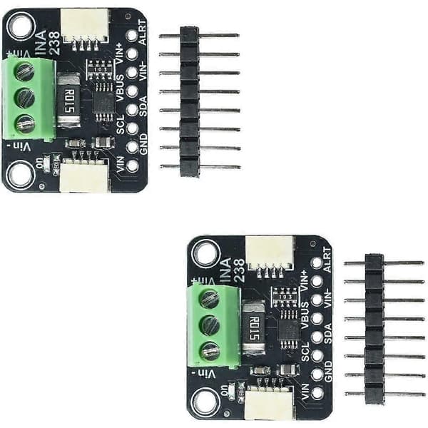 INA238 Strømspændingseffektmonitor modul 0V til 85V DC Strømspændingseffektmonitor til STEMMA QT/Qwiic Black