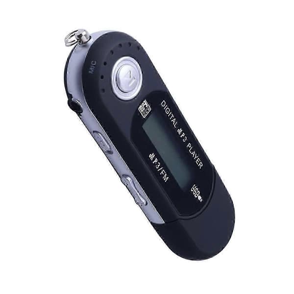 Kannettava USB MP3-soitin LCD-näytöllä, Bluetoothilla ja FM-radiolla Black
